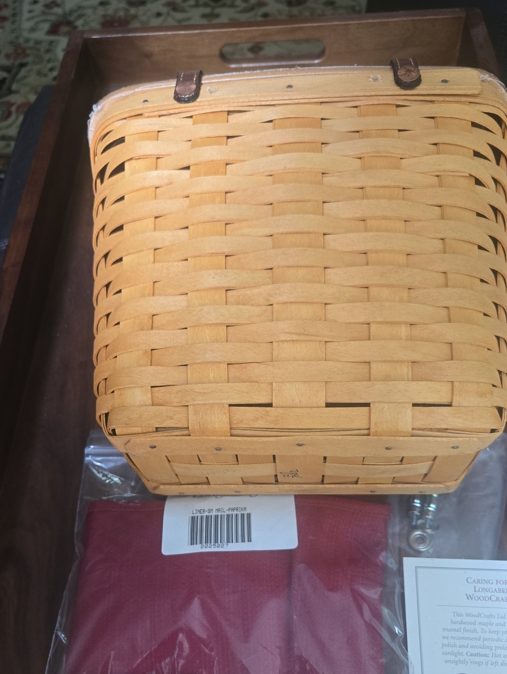 Longaberger 2002 Small Mail Basket - Picture 6 of 9